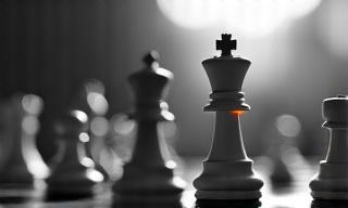 Chess pieces representing strategic planning