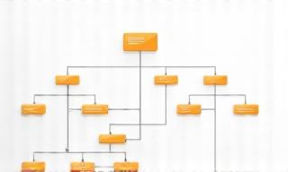 Flowchart symbolizing organizational structure